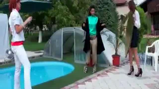 Хулиганские чиксы с красивыми гребнями Сокола становятся игривыми и не могут насытиться