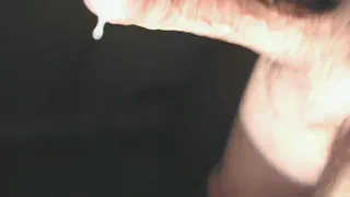 Мой длинный большой хуй кончил