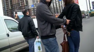 Реальное общественное видео секса с рыжей