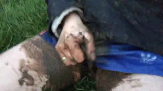 Синий Спринтер шорты грязи дрочить
