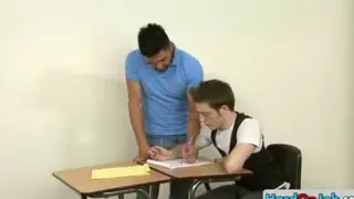 Учитель получает сосала его ученик часть2