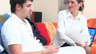 Возбужденный Русская Мать в Колготках