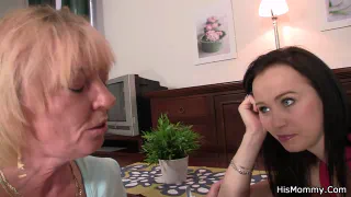 Он обнаружит что его мама и девушка веселятся